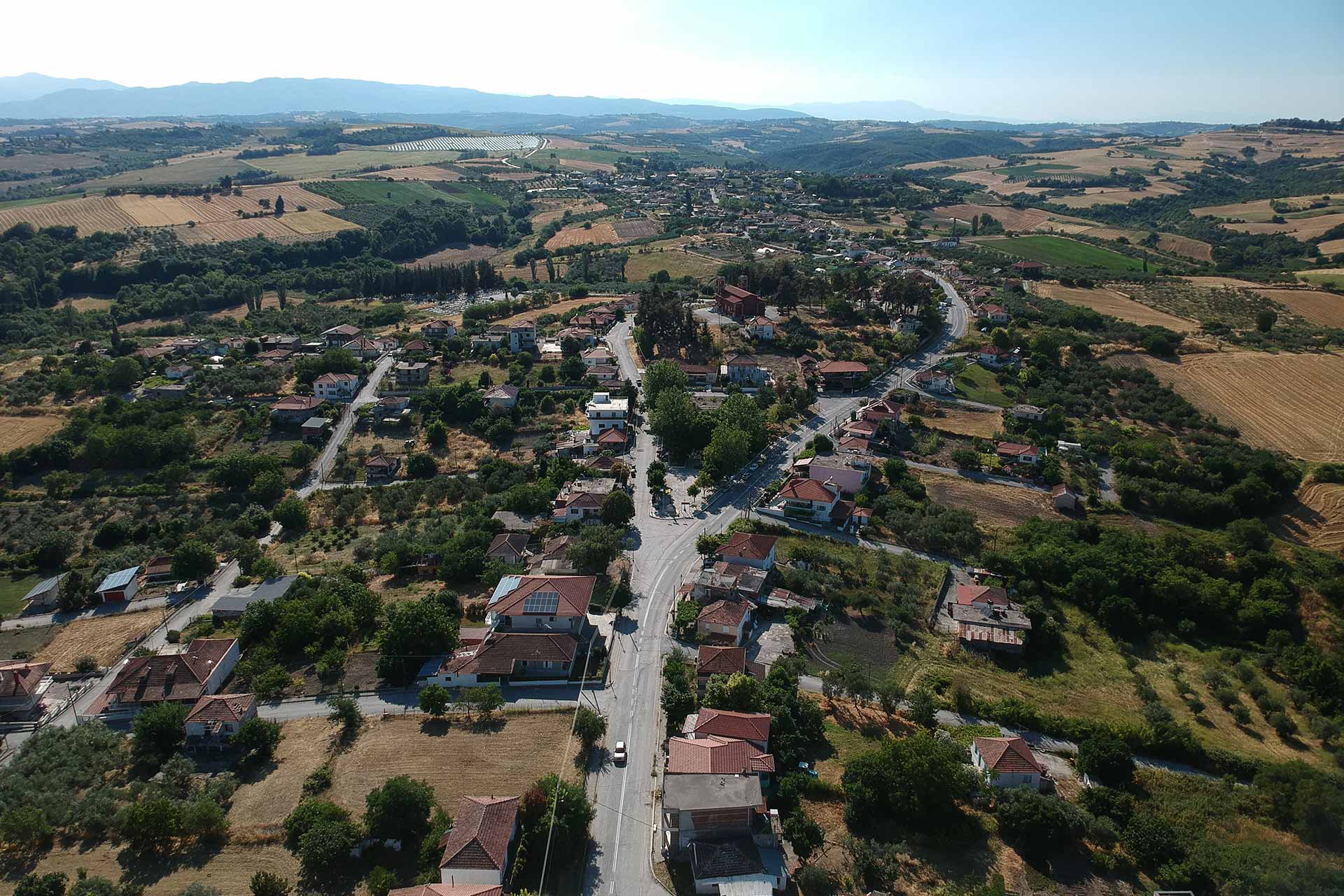 Alonia from above greece katerini