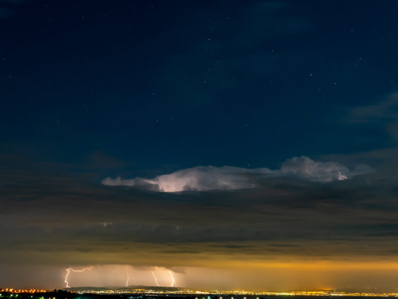 A thunderstorm over Thessaloniki